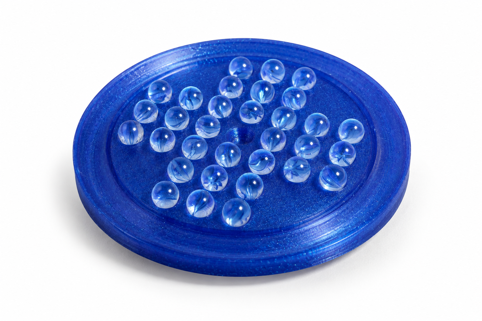 Solitaire Marble Puzzle - Blue